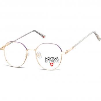 Montana Eyewear MM586 MM586D Armazones para Hombre Dorados con lentes recetadas de 50 mm