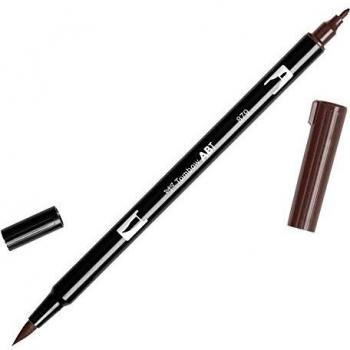 Tombow ABT-879 - Rotulador doble punta pincel, color marrón
