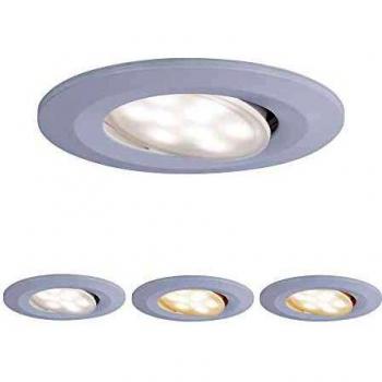 Luz LED Empotrable Paulmann Calla 5.5W IP65, Ajustable, 3000-6500K, 550lm, Blanco Mate