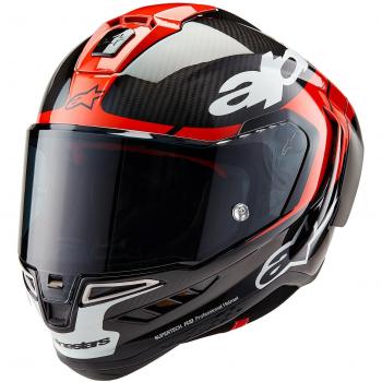Alpinestars Supertech R10 Element Carbon Helmet - Black/Red/White, Size S