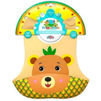 Babero de Silicona Bubba Tropibear Frootimals Kids Licensing