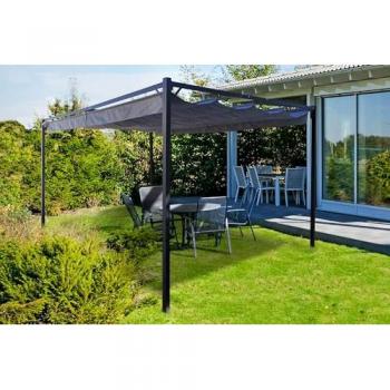 Pérgola/Cenador Autoportante Noosa 4x3m Gris Claro
