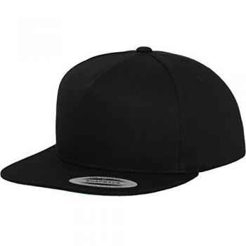 Flexfit Classic 5 Panel Snapback Cap - Black/Green, Unisex