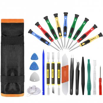 GangZhiBao 25pcs Repair Tool Kit Electronics Screwdriver Set for iPhone iPad PC Desktop MacBook - Universal Tweezers Pry Tools Kit Set DIY Tool