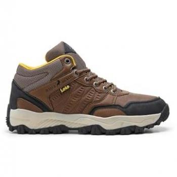Botines de Hombre Lois Marrón con Cierre de Cordones y Logo Lateral Talla 41