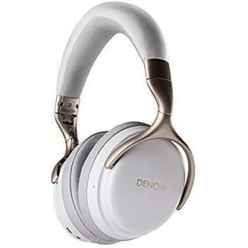 Denon AH-GC25W - Auriculares de diadema inalámbricos, color blanco