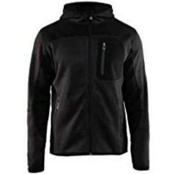 Blakläder Unisex High Visibility Hooded Knit Jacket, Black/Dark Grey, Size XL