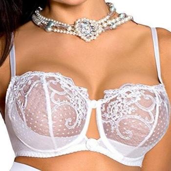 Axami V-5581 Lazurite Sujetador Sin Relleno,85F,Blanco