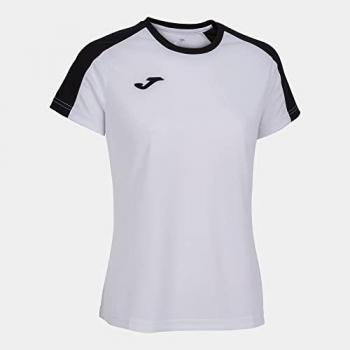 Camiseta manga corta mujer Joma Eco Championship blanco negro