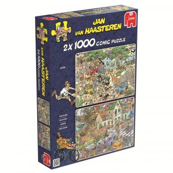 Puzzle Jumbo Jan van Haasteren - Safari y Tormenta - 2x1000 Piezas