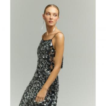 Tintoretto Top de mujer tirantes lentejuelas