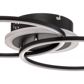 Plafón LED diseño anillo negro regulable en 3 pasos - VENI