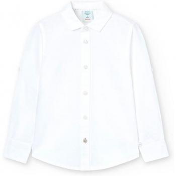 Camisa lino manga larga de niño Boboli 738031 BLANCO