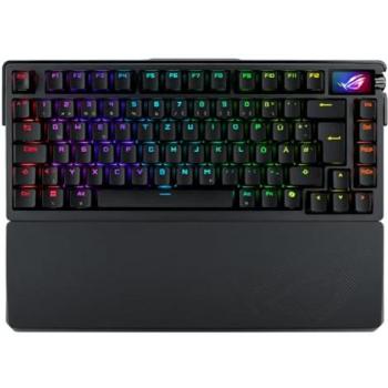 Teclado Gaming ASUS ROG Azoth Extreme 75% - Mecánico, Switches ROG NX-Snow, Pantalla OLED, Conexión Inalámbrica y por Cable