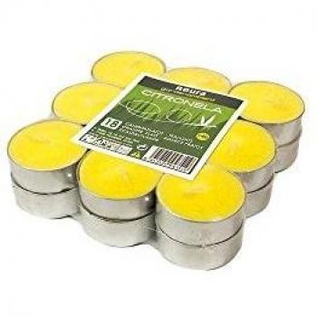 Anti-Bug Roura 18 x velas de té al aire libre Citronella - 4 horas