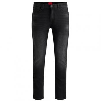 Jeans Hombre Extra Slim Fit 5-Pocket Negro Talla 34/34 Sostenibles de Algodón Orgánico