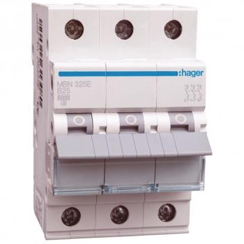 Interruptor diferencial 3P B 25A 6kA Hager MBN325E