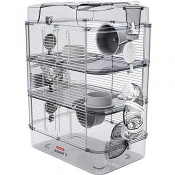Zolux Rody3 Trio Cage for Small Rodents - White 41x27x53 cm