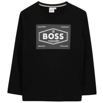 BOSS Kidswear Camiseta de Manga Larga J51221 100% Algodón para Niño