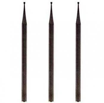 Dremel 108 Paquete múltiple de brocas de grabado - 3 brocas de grabado de forma cilíndrica con un diámetro de trabajo de 0,8 mm