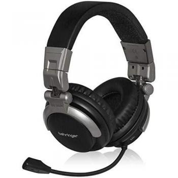 Behringer BB 560M Auriculares Bluetooth con Micrófono para Teletrabajo, Locutores, Podcasters, Laboratorios de Música, Profesionales de Alta Calidad, Gris-Negro-Pl