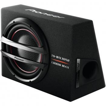 Pioneer TS-WX305B - Sistema de subwoofers en cajones para vehículos de 1300W, negro