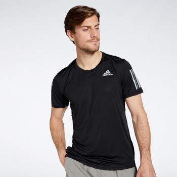Camiseta de Manga Corta Adidas Own The Run para hombre en color negro
