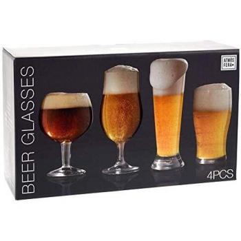 Juego de vasos para degustación de cerveza, 4 unidades