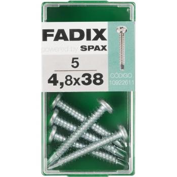 Tornillo Roscachapa Cabeza Redonda Ø4,8 x 38 mm - Caja 5 Uds