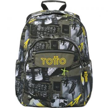 Mochila Totto Acuareles Skater con diseño multicolor y adaptabilidad a carro