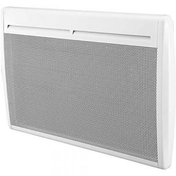 Radiador eléctrico fijo rayonnante horizontal 1500W blanco con termostato programable y seguridad infantil - Voltman