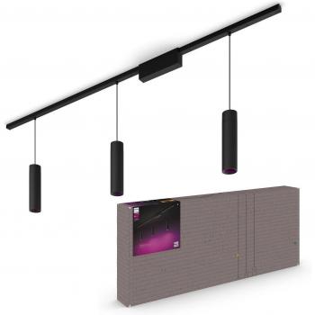 Philips Hue Perifo track, 3 LED colgantes, negro