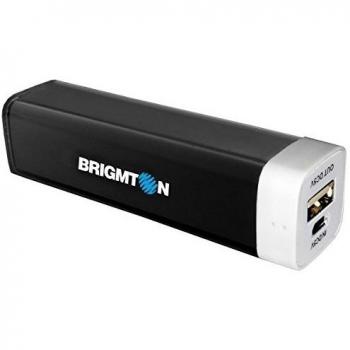 Brigmton BPB-2000-N batería externa Negro, Blanco 2000 mAh - Baterías externas
