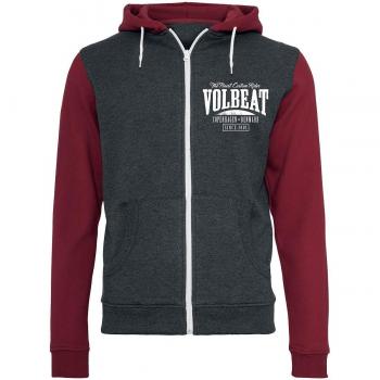 Volbeat Louder and Faster Capucha con Cremallera Rojo/Gris M