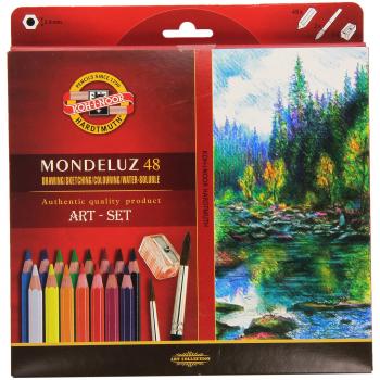 KOH-I-NOOR 3713 Lápices Mondeluz acuarela de colores - Surtido de Color