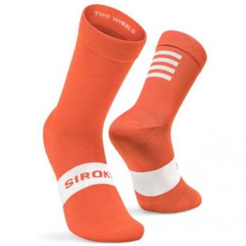 Calcetines de ciclismo unisex S1 Naranja Intenso Flanders Siroko