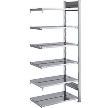 Estantería ensamblable para archivadores hofe, altura 2000 mm, doble cara, dimensiones 750 x 600 mm, acabado galvanizado