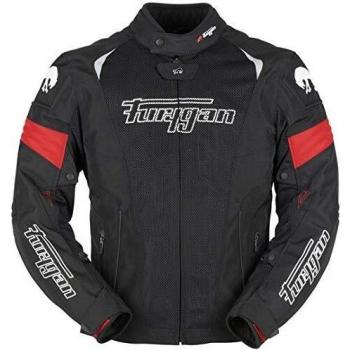 Furygan Spark 3 en 1 Vented Evo - Chaqueta textil para moto, color negro y rojo