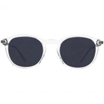 SmartBuy Collection Oval Full Rim Plastic Men's Prescription Sunglasses Clear Size 49