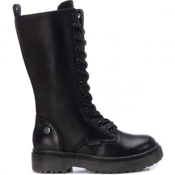 Botas de Niña XTI 57832 en Color Negro con Cremallera - Modelo Resistente y Cómodo