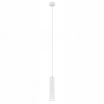 Lámpara de Suspensión Franco EPIKASA, Metal y Acrílico, Blanca, 100x8x8 cm