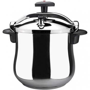 Olla a presión MAGEFESA STAR BOMBEADA rápida, fácil Uso, Acero Inoxidable 18/10, Apta para inducción. Fondo termodifusor, 3 Sistemas de Seguridad