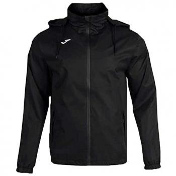 Chubasquero Trivor Negro para Hombre y Niño - Impermeable, Transpirable, Ligero, Con Capucha Ajustable, Bolsillos con Cremallera, Diseño Compacto para Almacenamiento