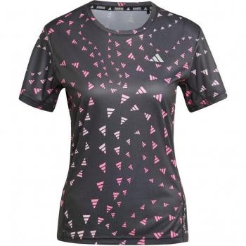 Camiseta de running adidas Graphic Aeroready mujer negro, talla S