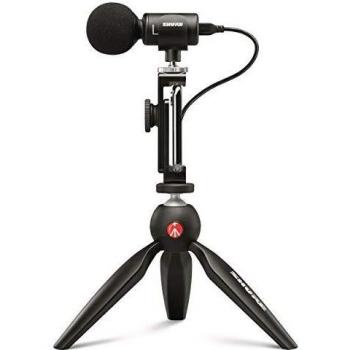 Shure MV88+ Video Kit with Digital Stereo Condenser Microphone for Apple and Android