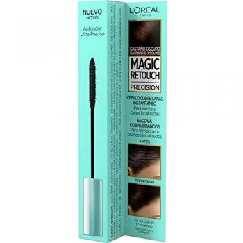 L'Oreal Paris Magic Retouch Precision Cepillo Cubrecanas, Tono Castaño Oscuro