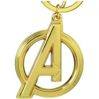 LLAVERO VENGADORES LOGO DORADO