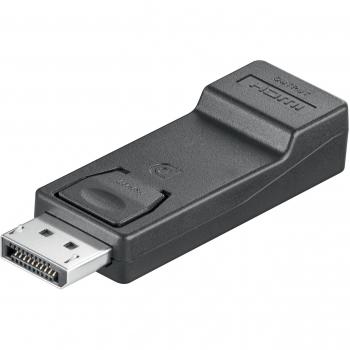 Adaptador DisplayPort a HDMI 1.1, bañado en oro, color negro