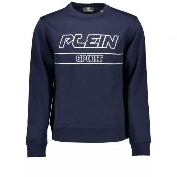Plein Sport Blue Cotton Hoodie - M