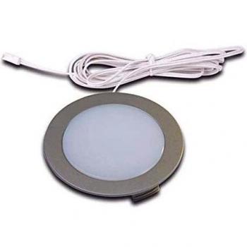 Lámpara empotrada LED FR 68-LED, luz única, 4W, acero inoxidable